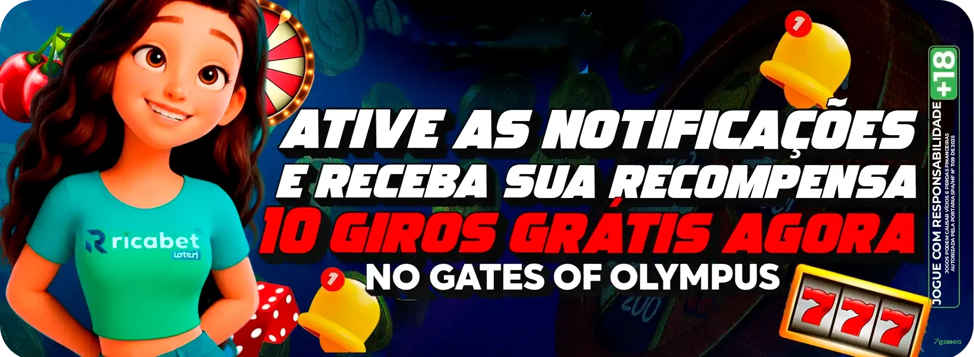 Imagem promocional dos ganhos da 7games